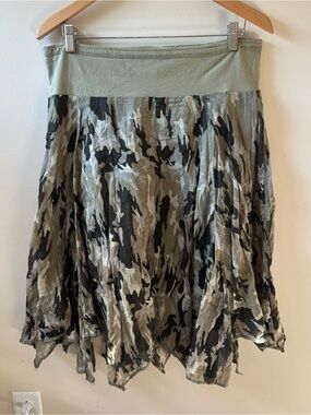Y2K Fire Los Angeles Camo Fairy Hem Skirt